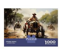 Puzzle Da 1000 Pezzi Per Adolescenti Vintage Car Race Puzzle Per Adulti Gioco Pratico Antistress Regali Per Amici E Familiari 38x26cm/1000pcs