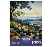 Puzzle Da 1000 Pezzi Per Adolescenti Vintage Italian Countryside Landscape Puzzle Per Adulti Antistress Giocattoli Migliorano La Memoria Ideale Come Regalo 52x38cm/1000pcs