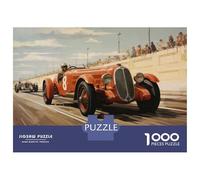 Puzzle Da 1000 Pezzi Per Adolescenti Vintage Race Car Art Print Puzzle Per Adolescenti Giochi Per Famiglie Sfida Difficile Regali Di Compleanno E Unici 52x38cm/1000pcs