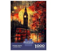 Puzzle Da 1000 Pezzi Per Adolescenti Vintage Shadows Gothic London at Dusk Puzzle Per Adulti Giochi Rilassanti Regalo Di Compleanno Regali Per Amici E Familiari 52x38cm/1000pcs