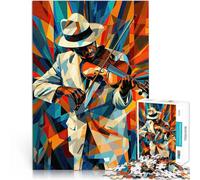 Puzzle da 1000 pezzi per adolescenti Violinista dinamico Giocattoli educativi per l'apprendimento Giochi per famiglie grande regalo 38x26cm