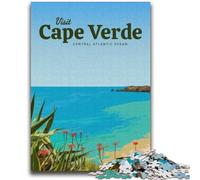 Puzzle da 1000 pezzi per adolescenti Visita Capo Verde per età 14+ Gioco a quiz Attività divertenti a casa, regalo di compleanno, regali di viaggio (dimensioni 38x52cm)
