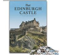 Puzzle da 1000 pezzi per adolescenti Visita il Castello di Edimburgo, allena il tuo cervello e le tue mani Regali di compleanno unici per ragazzi dai 14 anni in su, 50x75cm