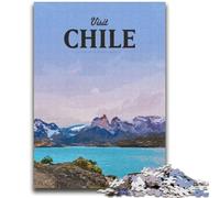 Puzzle da 1000 pezzi per adolescenti Visita il Cile per età 14+ Gioco a quiz Attività divertenti a casa, regalo di compleanno, regali di viaggio (dimensioni 38x52cm)