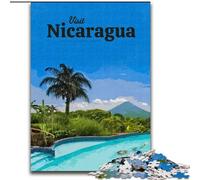 Puzzle da 1000 pezzi per adolescenti Visita il Nicaragua, adatto a persone dai 14 anni in su Giochi educativi Regali di Babbo Natale segreto 50x75cm
