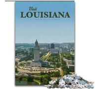 Puzzle da 1000 pezzi per adolescenti Visita la Louisiana, allena il tuo cervello e le tue mani Regali di compleanno unici per ragazzi dai 14 anni in su, 26x38cm