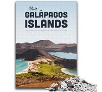 Puzzle da 1000 pezzi per adolescenti Visita le Isole Galapagos Gioco stimolante e gioco per famiglie Decorazione murale Regali unici per compleanno e Natale (dimensioni 38x26cm)