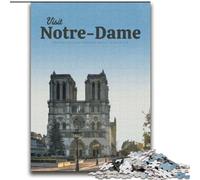 Puzzle da 1000 pezzi per adolescenti Visita Notre Dame, allena il tuo cervello e le tue mani Regali di compleanno unici per ragazzi dai 14 anni in su, 75x100cm