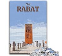 Puzzle da 1000 pezzi per adolescenti Visita Rabat per età 14+ Gioco a quiz Attività divertenti a casa, regalo di compleanno, regali da viaggio (dimensioni 50x75cm)