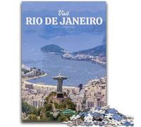 Puzzle da 1000 pezzi per adolescenti Visita Rio de Janeiro 1000 pezzi per adolescenti, apprendimento educativo per è ideale come regalo per tutta la famiglia (50x75cm)