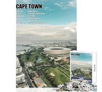 Puzzle da 1000 pezzi per adolescenti Vista aerea dello stadio di Città del Capo Giocattoli antistress Regali di Babbo Natale segreto Giochi educativi Migliorare l'amore tra coppie Dimensioni 50x75cm