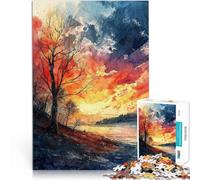 Puzzle da 1000 pezzi per adolescenti Vista autunnale Giocattoli educativi per l'apprendimento Giochi per famiglie Un'opera d'arte 52x38cm
