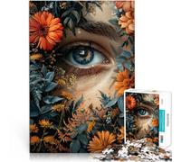 Puzzle da 1000 pezzi per adolescenti Vista d'epoca sulla natura Giocattolo educativo per l'apprendimento con poster abbinato e foglio di quiz 75x50cm