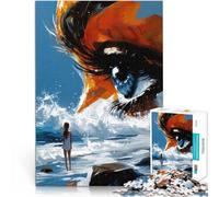 Puzzle da 1000 pezzi per adolescenti Vista sull'oceano Antistress Vacanza in patria Uccidere il tempo con poster abbinato e foglio di quiz 70x100cm