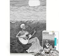 Puzzle da 1000 pezzi per adolescenti: Vita per l'amore della musica Giochi rilassanti Sfida impegnativa Collezione d'artista Belle arti 50x75cm