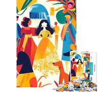 Puzzle da 1000 pezzi per adolescenti vivida visione fauvista di Las Meninas gioco educativo sfida gioco per famiglie antistress regalo di compleanno (dimensioni 38x26cm)