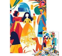 Puzzle da 1000 pezzi per adolescenti vivida visione fauvista di Las Meninas gioco intellettuale gioco pratico antistress ottimo regalo per gli amanti dei giochi (dimensioni 38x52cm)