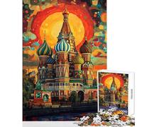 Puzzle da 1000 pezzi per adolescenti vivido puzzle di San Basilio per adulti giocattolo decorativo da parete difficile ideale come regalo per tutta la famiglia (dimensioni 50x75cm)