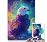 Puzzle da 1000 pezzi per adolescenti Volo delle aquile cosmiche Vacanza a casa: uccidere il tempo con poster abbinato e foglio di quiz 38x26cm