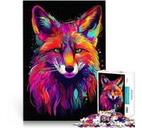 Puzzle da 1000 pezzi per adolescenti Volpe al neon Antistress Vacanza in patria Uccidere il tempo è ideale come regalo per tutta la famiglia 75x50cm