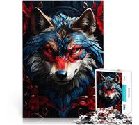 Puzzle da 1000 pezzi per adolescenti Volpe astratta per il giocattolo di sfida del gioco educativo Migliorare l'amore tra le coppie 50x70cm