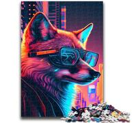 Puzzle da 1000 pezzi per adolescenti Volpe Difficile e stimolante con poster abbinato e foglio di quiz per età 14 50x75cm