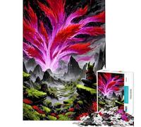 Puzzle da 1000 pezzi per adolescenti Volpe Spirito che osserva l'Esplosione di Energia Giocattolo Puzzle per Adolescenti Decorazione da Parete Migliora la Memoria Regalo per Amici e Familiari