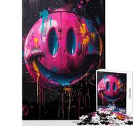 Puzzle da 1000 pezzi per adolescenti volti sorridenti colori pazzi giocattolo educativo regali per donne e uomini gioco educativo impegnativo da completare dimensioni 50x75cm