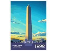 Puzzle Da 1000 Pezzi Per Adolescenti Washington D.C. Monument Puzzle Per Adolescenti Gioco Pratico Decorazione Perfetta Per È Ideale Come Regalo 52x38cm/1000pcs