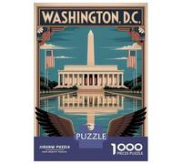Puzzle Da 1000 Pezzi Per Adolescenti Washington D.C. Travel Puzzle Per Adulti Giochi Rilassanti Corsa Di Velocità Manuale Regali Di Natale E Compleanno 38x26cm/1000pcs
