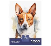 Puzzle Da 1000 Pezzi Per Adolescenti Watercolor Basenji Puzzle Per Adolescenti Giocattoli Fai Da Te Corsa Di Velocità Manuale Regali Unici Per Compleanno E Natale 70x50cm/1000pcs