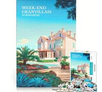 Puzzle da 1000 pezzi per adolescenti, Weekend Granvillais, Relaxing Games, Fun at Home Activities, Great Gift for Gaming 38x52cm