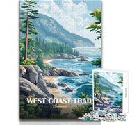 Puzzle da 1000 pezzi per adolescenti West Coast Trail Canada Paesaggio dipinto Gioco stimolante Giocattoli Un'opera d'arte Regali di compleanno Dimensioni 38x52cm