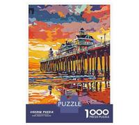 Puzzle Da 1000 Pezzi Per Adolescenti Weston-super-Mare Pier Puzzle Per Adulti Gioco Per Famiglie Un'opera D'arte Regali Unici Per Compleanni E Occasioni Speciali 52x38cm/1000pcs