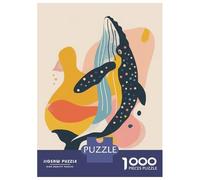 Puzzle Da 1000 Pezzi Per Adolescenti Whale Abstract Flat Puzzle Per Adulti Giochi Divertenti Sfida Difficile Gioco Impegnativo Regali 70x50cm/1000pcs