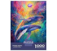 Puzzle Da 1000 Pezzi Per Adolescenti Whale Dreams Puzzle Giochi Divertenti Per Il Divertimento in Famiglia Offerta Come Regalo Per Tutta La Famiglia 38x26cm/1000pcs