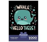 Puzzle Da 1000 Pezzi Per Adolescenti Whale Hello There Puzzle Per Adolescenti Giochi Per Famiglie Sfida Difficile Regali Di Compleanno E Unici 38x26cm/1000pcs