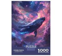 Puzzle Da 1000 Pezzi Per Adolescenti Whale in The Cosmos -4 Puzzle Per Adolescenti Giochi Rilassanti Corsa Di Velocità Manuale Aiuta Ad Allenare Il Cervello 38x26cm/1000pcs