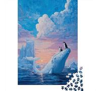 Puzzle Da 1000 Pezzi Per Adolescenti Whale Watching in Antarctica Puzzle Per Adulti Gioco Pratico Analisi E Logica Regalo Di Compleanno, Regali, 38x26cm/1000pcs