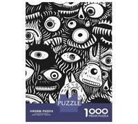 Puzzle Da 1000 Pezzi Per Adolescenti Whimsical Doodle Monster Puzzle Per Adulti Gioco Pratico Decorazione Per La Casa Ottimo Regalo Per I Giocatori 52x38cm/1000pcs