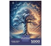 Puzzle Da 1000 Pezzi Per Adolescenti Whimsical Winter Tree Puzzle Per Adulti Gioco Pratico Regali Per Donne Interazione Genitore-figlio 70x50cm/1000pcs