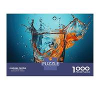 Puzzle Da 1000 Pezzi Per Adolescenti Whiskey Splash Photography Puzzle Per Adulti Giocattoli Antistress Sfida Difficile Impegnativo Da Completare 52x38cm/1000pcs