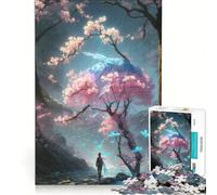 Puzzle da 1000 pezzi per adolescenti Whispers of Plum Bliss gioco interattivo sfida impegnativa compleanno e altre occasioni 38x52cm