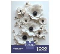 Puzzle Da 1000 Pezzi Per Adolescenti White Anemone Flowers Puzzle Per Adulti Giochi Rilassanti Corsa Di Velocità Manuale Offerta Come Regalo Per Tutta La Famiglia 70x50cm/1000pcs