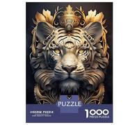 Puzzle Da 1000 Pezzi Per Adolescenti White Golden Tiger King Puzzle Per Adulti Gioco Pratico Regali Per Donne Per Compleanno, Natale 70x50cm/1000pcs
