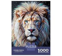 Puzzle Da 1000 Pezzi Per Adolescenti White Lion Portrait Puzzle Per Adolescenti Giochi Per Famiglie Sfida Difficile Regali Di Compleanno E Unici 52x38cm/1000pcs