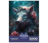 Puzzle Da 1000 Pezzi Per Adolescenti Wild Boar Enchanted Place Puzzle Per Adulti Giocattolo Decorazione Da Parete Vacanza A Casa Ammazzare Il Tempo È Ideale Come Regalo 70x50cm/1000pcs