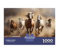 Puzzle Da 1000 Pezzi Per Adolescenti Wild Horses Running in Desert Puzzle Per Adulti Gioco Pratico Antistress Regali Per Amici E Familiari 38x26cm/1000pcs