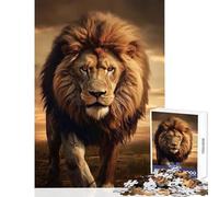 Puzzle da 1000 pezzi per adolescenti Wild Majesty,decorazione da parete con giocattolo,fantastici regali e giocattoli,gioco pratico con poster abbinato e quiz,dimensioni del foglio 50x75cm