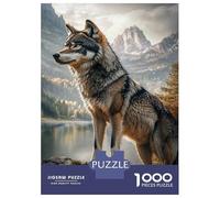 Puzzle Da 1000 Pezzi Per Adolescenti Wild Wolf Majesty Puzzle Per Adulti Giochi Per Famiglie Migliora La Memoria Regalo Di Compleanno, Regali, 70x50cm/1000pcs